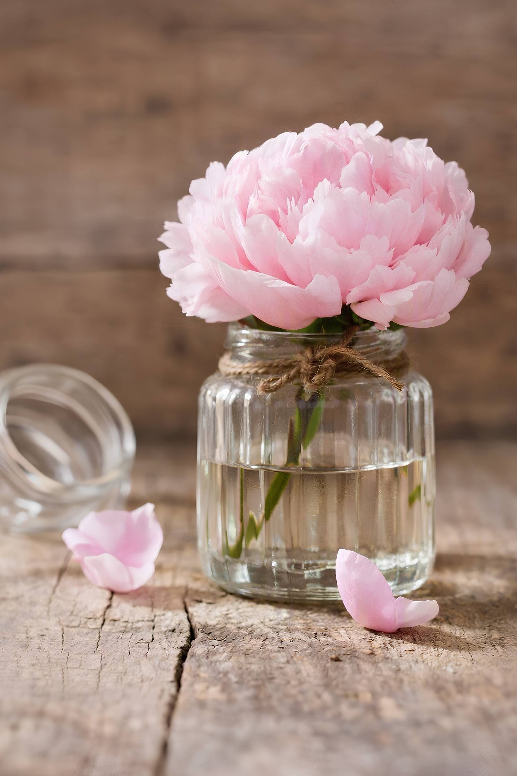 ROSA PION I GLASBURK / -VAS